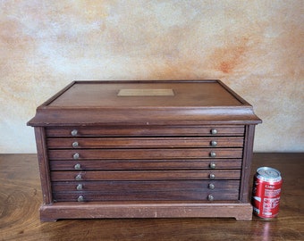 A Lovely vintage Coin Collectors cabinet