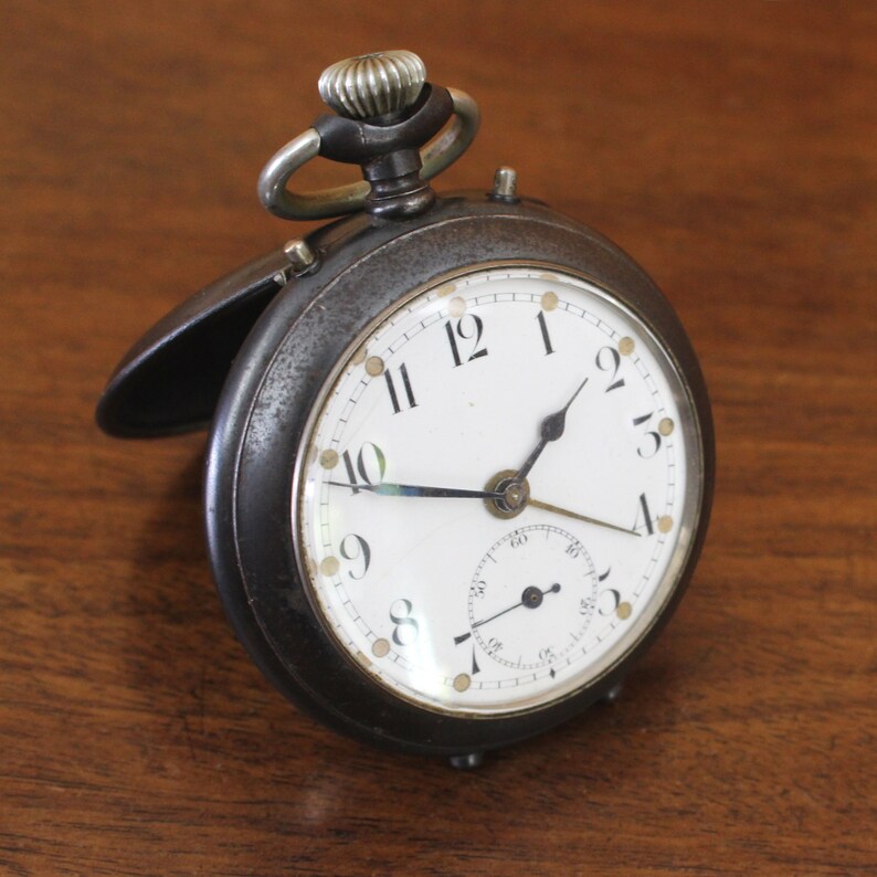 WW1 alarm pocket watch Junghans Etsy