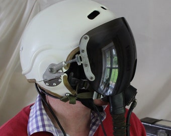 Vintage Pilot's Helmet Soviet Cold War Era Russian Fighter Pilot's