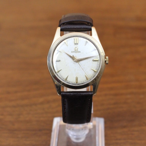 9ct Gold Omega Wrist Watch Dating to 1953 Etsy
