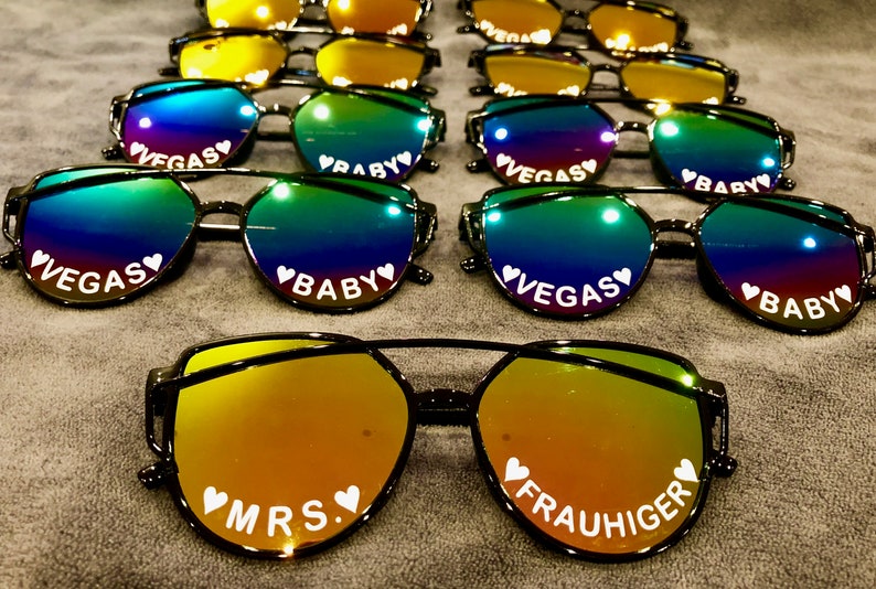 Personalized Sunglasses Bachelorette gifts Wedding Wedding | Etsy