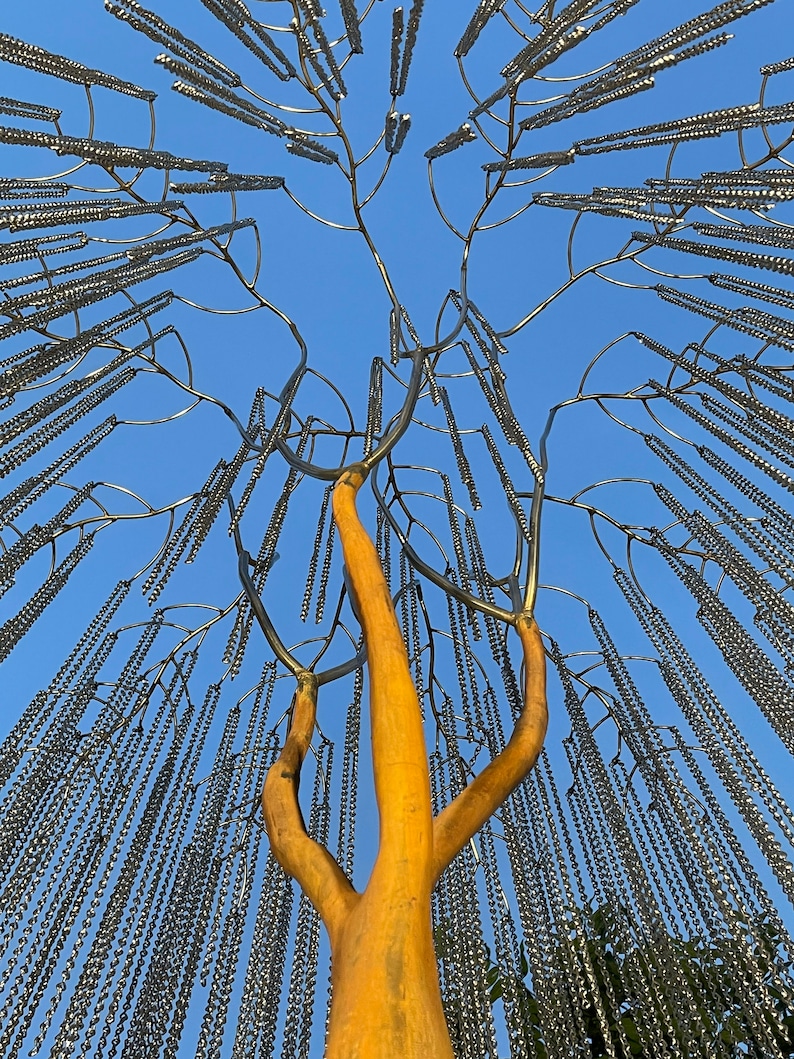 Tree Sculpture Outdoor Sculpture Stainless Steel Modern Art Etsy