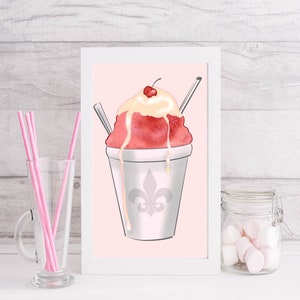 New Orleans Art - NOLA Art Print - Snoball Art Print - Original Art Print - Louisiana Art Print - Snowball Art Print - Wall Decor - Artwork