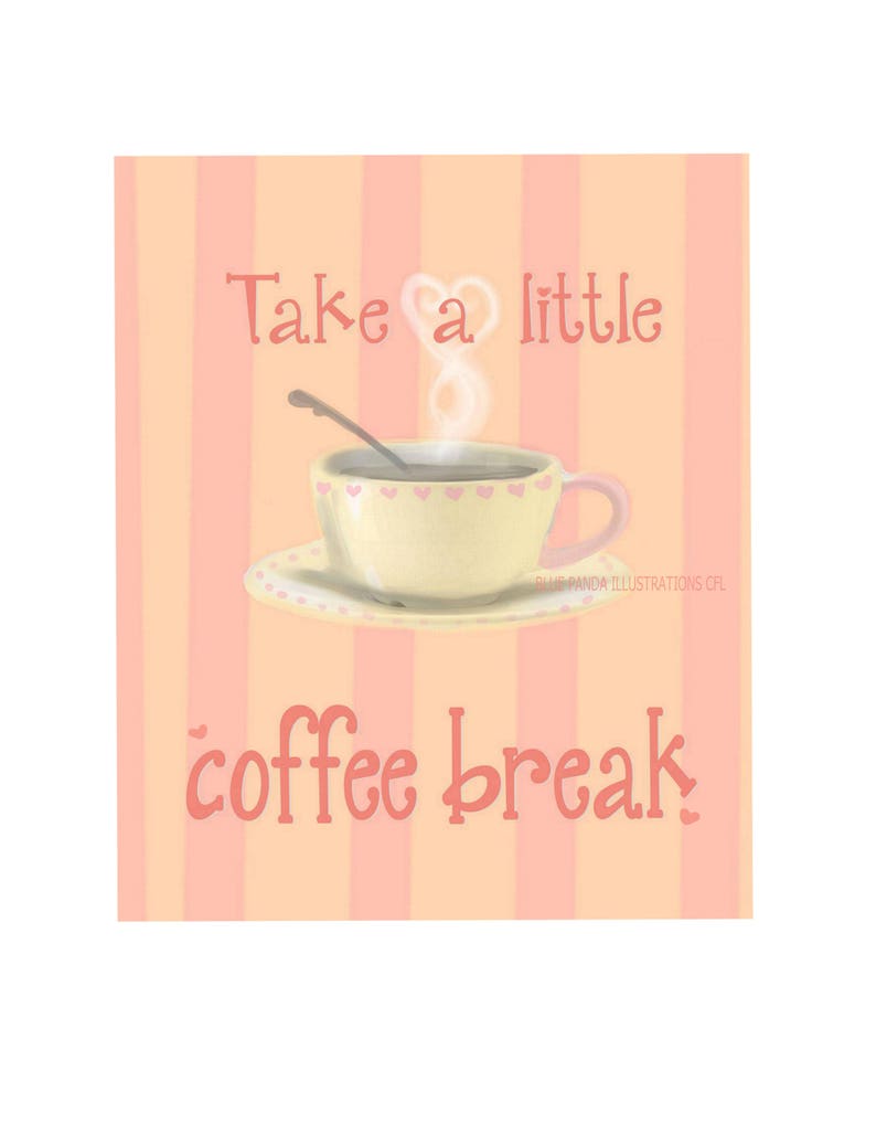 Coffee Sign Printable Kitchen Wall Print Instant Image 0