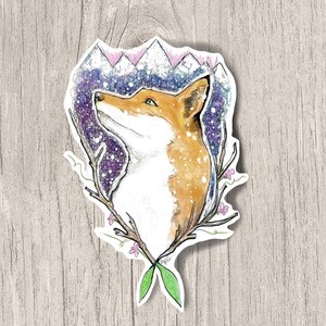 Autocollant Fox - Autocollant Fox Art - Autocollant Fox Art - Woodland Animal
