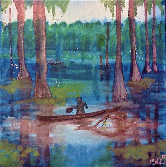 Louisiana Decor - Bayou Decor - Bayou Wall Art - Louisiana Wall Art - Swamp  Decor - Swamp Art - Original Art - Fine Art Print