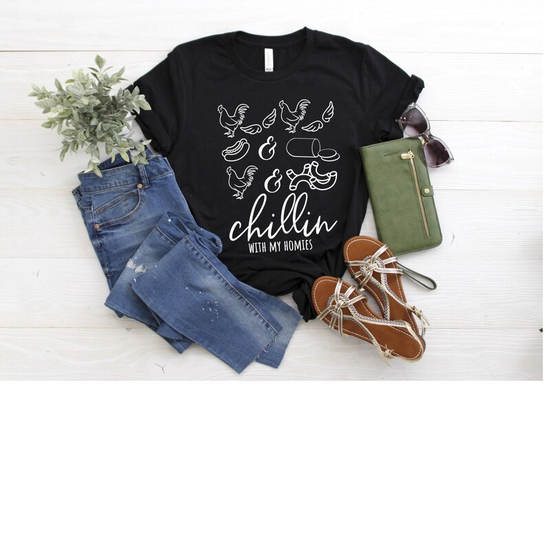 Chicken Wing Hotdog and Baloney T shirt / funny tik tok shirt | Etsy