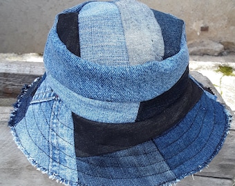 Bob chapeaux enfants  en jean recyclé