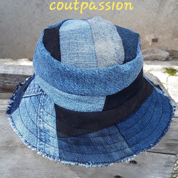 Bob chapeaux enfants  en jean recyclé