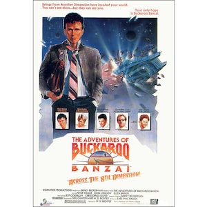 Adventures Of Buckaroo Banzai Movie Poster - 1984  - Action - One Sheet Artwork