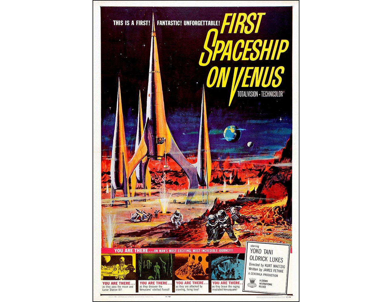 First Spaceship on Venus Movie Poster Print 1960 Sci-fi - Etsy Ireland First Spaceship on Venus Movie Poster Print 1960 Sci-fi - Etsy Ireland