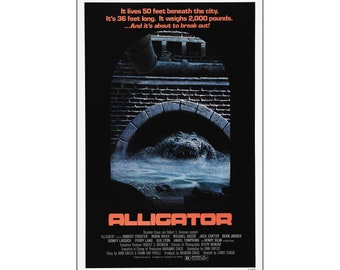 Alligator Movie Poster - 1980 - Horror - One Sheet Artwork - Digital Download