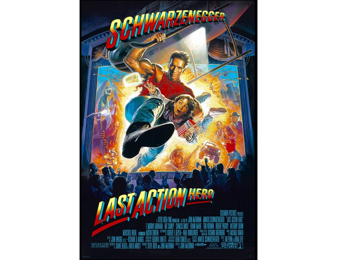 Last Action Hero Movie Poster - 1993 - Action - One Sheet Artwork