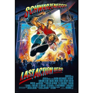 Last Action Hero Movie Poster - 1993  - Action - One Sheet Artwork