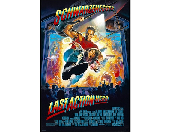 Last Action Hero Movie Poster - 1993 - Action - One Sheet Artwork