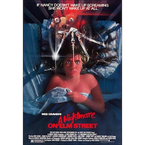 A Nightmare On Elm Street Movie Poster - 1984 - Horror - One Sheet Artwork - Digital Download