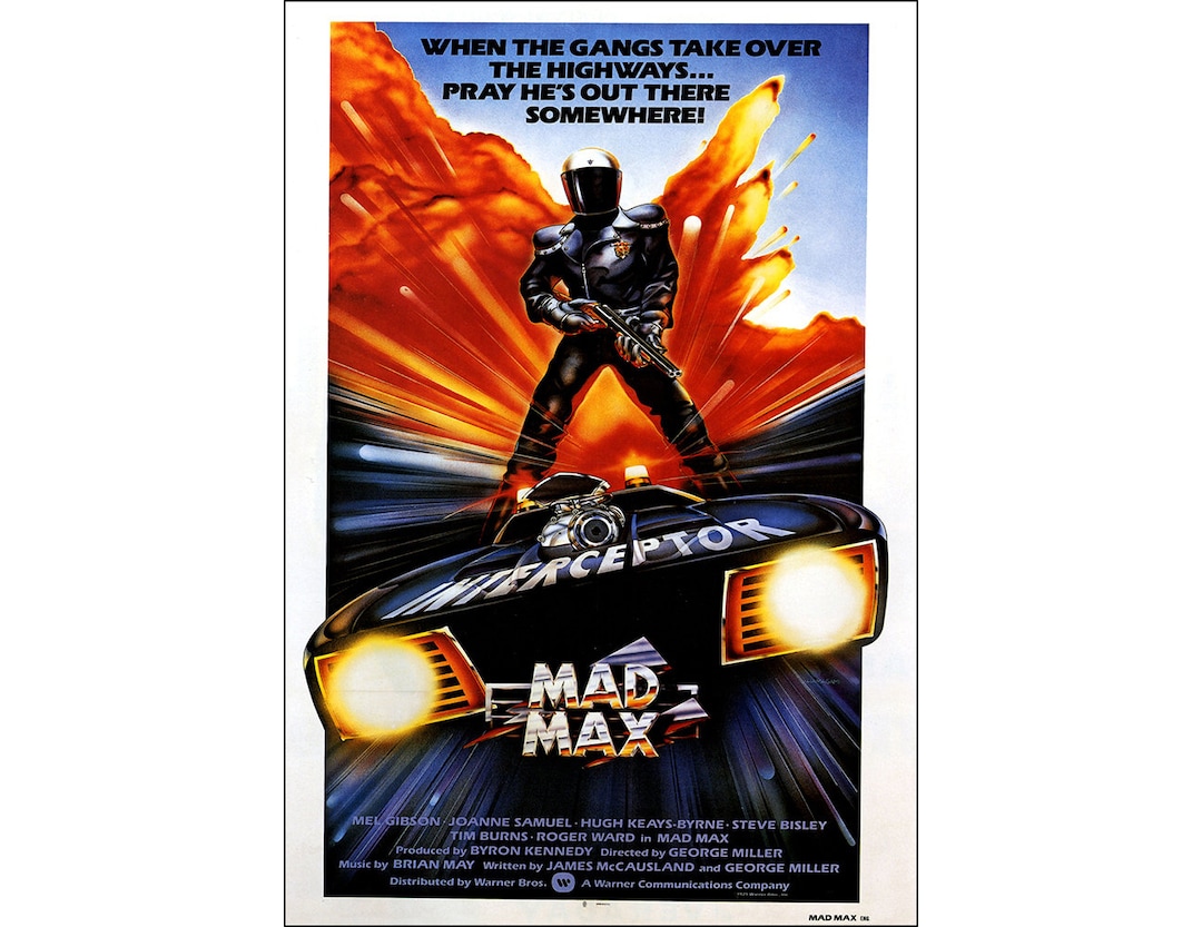 マッドマックス 映画ポスター - 1979 - メル・ギブソン