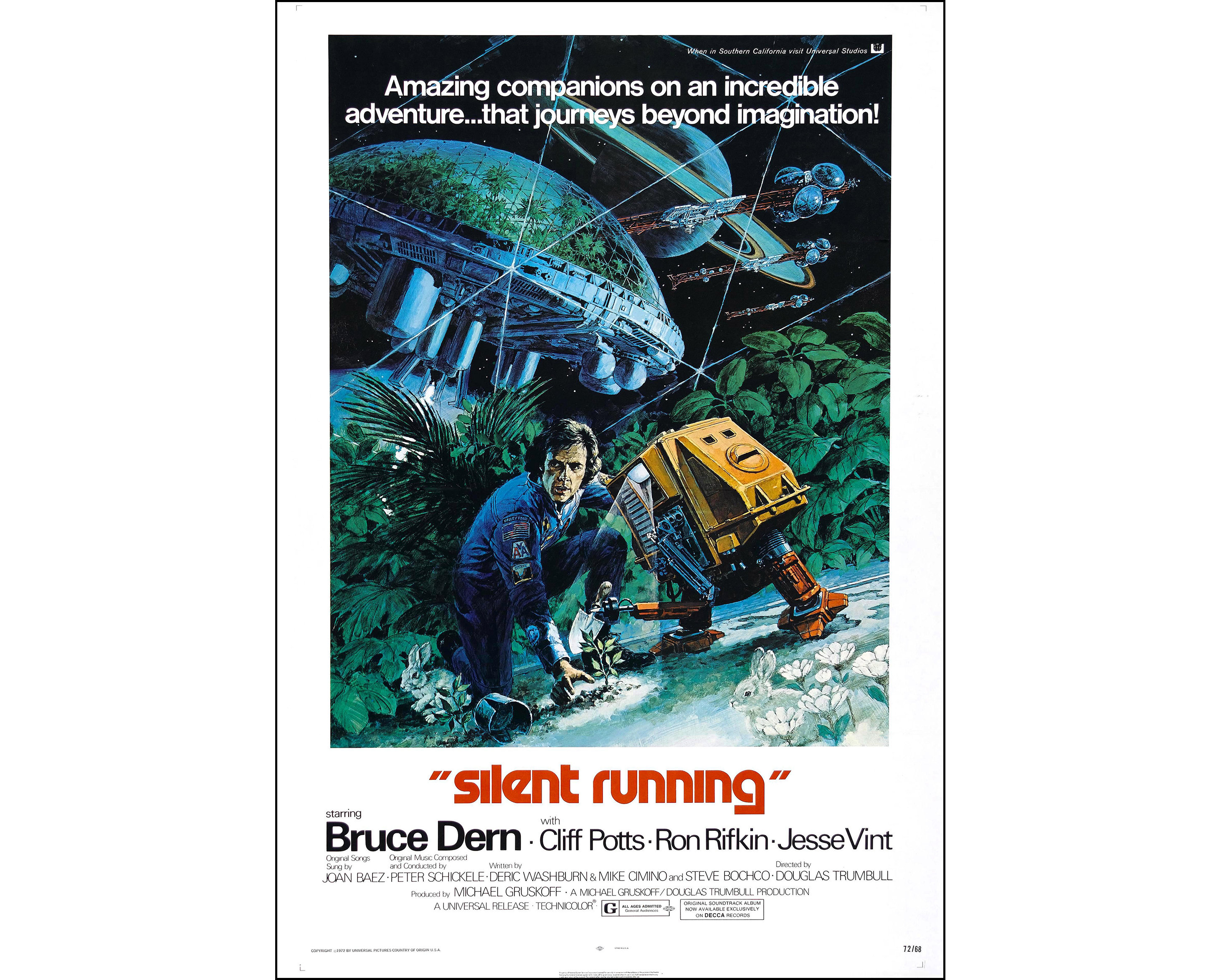 サイレント ランニング 映画ポスター プリント - 1972 - SF - ワン