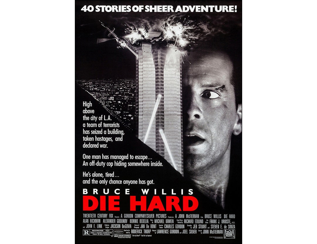 ダイ・ハード 映画ポスター - 1988 - アクション - ワンシートアート