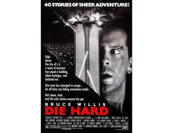 ダイ・ハード 映画ポスター - 1988 - アクション - ワンシート