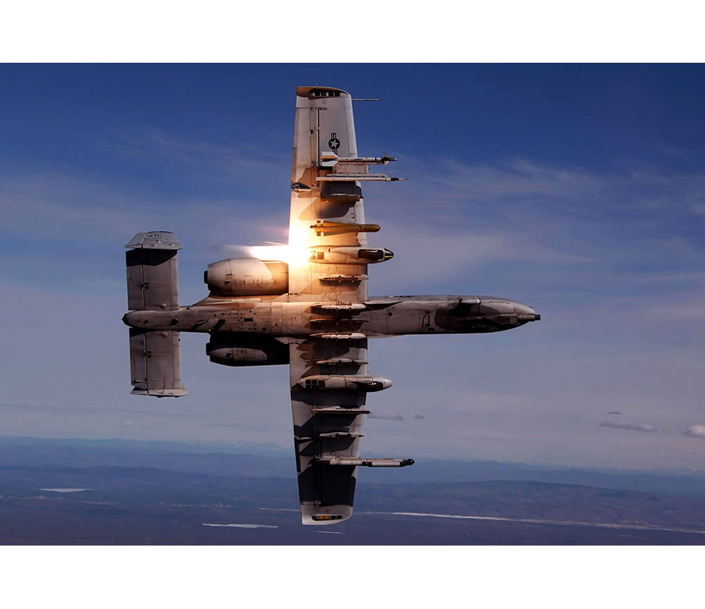 A-10 Warthog Firing Missiles Plane Poster Print Military | Etsy