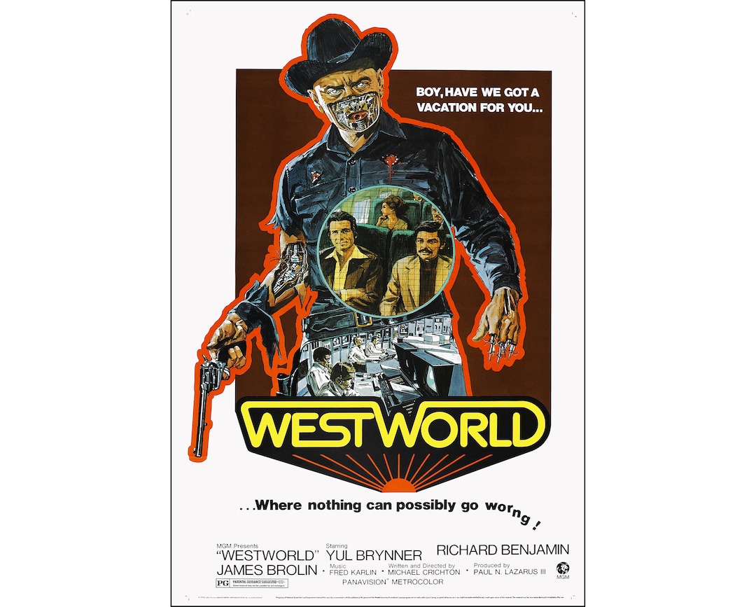 Westworld Movie Poster Print 1973 Scifi One Sheet Artwork