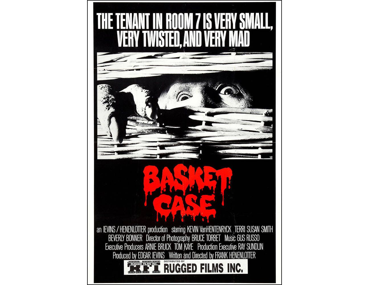 Basket Case Movie Poster Print 1982 Horror One 1 Sheet Etsy