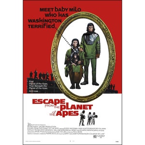 Escape From The Planet Of The Apes Movie Poster Print - 1971 - Sci-Fi - One Sheet Artwork Art - Digital Download