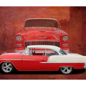 1955 Chevy Bel-Air - Chevrolet Car Photo - Classic Car - Digital Download