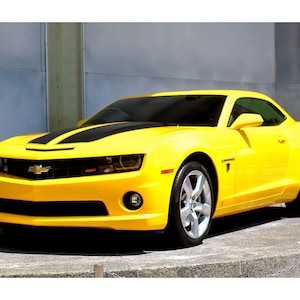 Yellow 2010 Chevy Camaro SS - Exotic Sports Car Photo - Digital Download