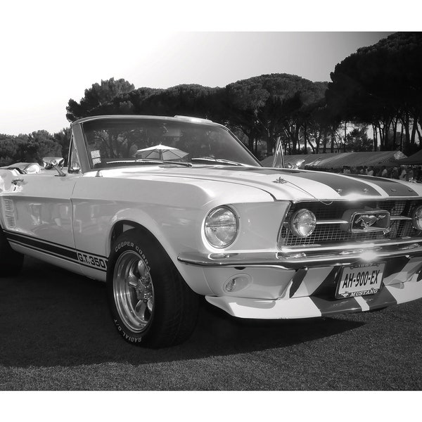 Classic 1967 Ford Mustang GT 350 - Classic Muscle Car Photo - Digital Download