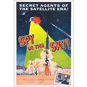 Spy In The Sky Movie Poster Print 1958 Science Fiction One Sheet Artwork Digital Download image 1