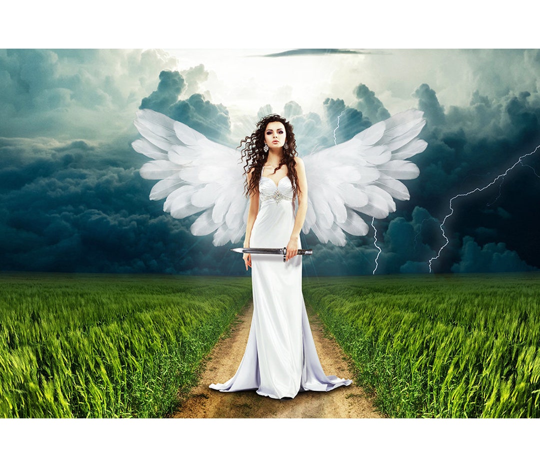 Winged White Angel - Surreal Fantasy - Fantasy Poster - Fantasy Artwork ...