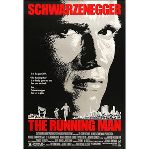 The Running Man Movie Poster - 1987 - Action Adventure -   - Action - One Sheet Artwork