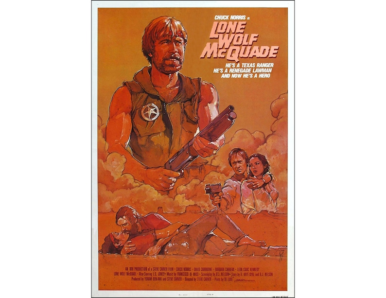 Lone Wolf McQuade Movie Poster Print Action 1983 1 Sheet Artwork