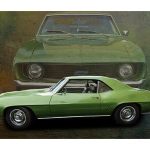 1969 Chevrolet Camaro - Muscle Car - Classic Hot Rod Art - Digital Download