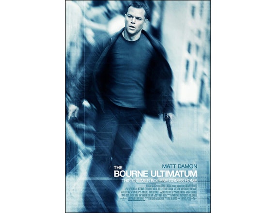 Jason Bourne Classic Movie Poster Art Print A0 A1 A2 A3 A4 Maxi 