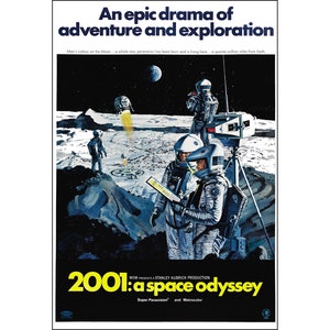 2001: A Space Odyssey Movie Poster Print - 1968 - Sci-Fi - One Sheet Artwork - Digital Download