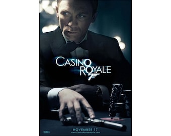 Casino Royale Movie Poster - 2006  - James Bond - Action - One Sheet Artwork