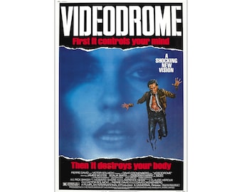 Videodrome Movie Poster Print - 1983 - Science Fiction - One Sheet Artwork - Digital Download