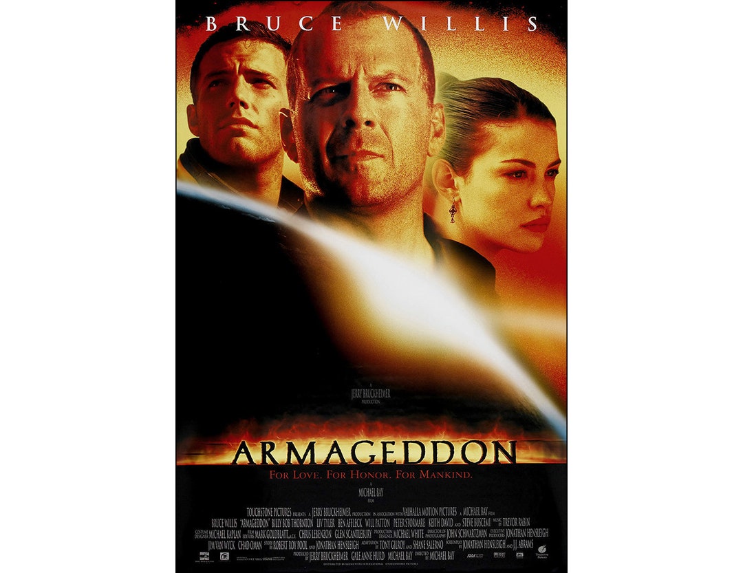 Armageddon Movie Poster 1998 Action One Sheet Artwork - Etsy