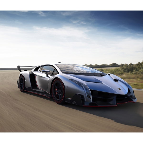 2014 Lamborghini Veneno Roadster - Exotic Sports Car Photo - Digital Download