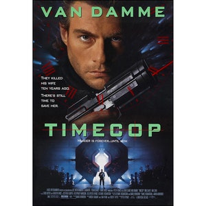 Timecop Movie Poster - 1994  - Van Damme - Action - One Sheet Artwork