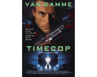 Timecop Movie Poster - 1994  - Van Damme - Action - One Sheet Artwork