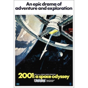 2001: A Space Odyssey Movie Poster Print - 1968 - Sci-Fi - One Sheet Artwork - Digital Download