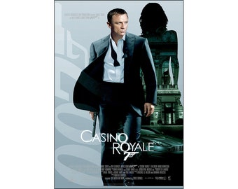 Casino Royale Movie Poster - 2006  - James Bond - Action - One Sheet Artwork