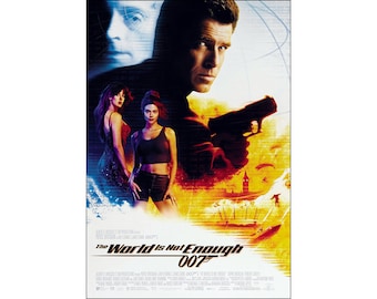 直筆サイン入り 007 ワールド・イズ・ノット・イナフ ポスター COA