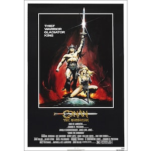 Conan The Barbarian Movie Poster - 1982  - Action - One Sheet Artwork