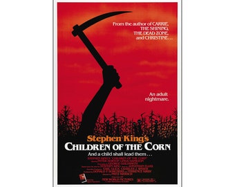 Children Of The Corn Movie Poster - 1984 - Horror - One Sheet Artwork - Digital Download