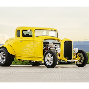 1932 Ford Coupe Hot Rod - Car Photo - Street Rod - Digital Download